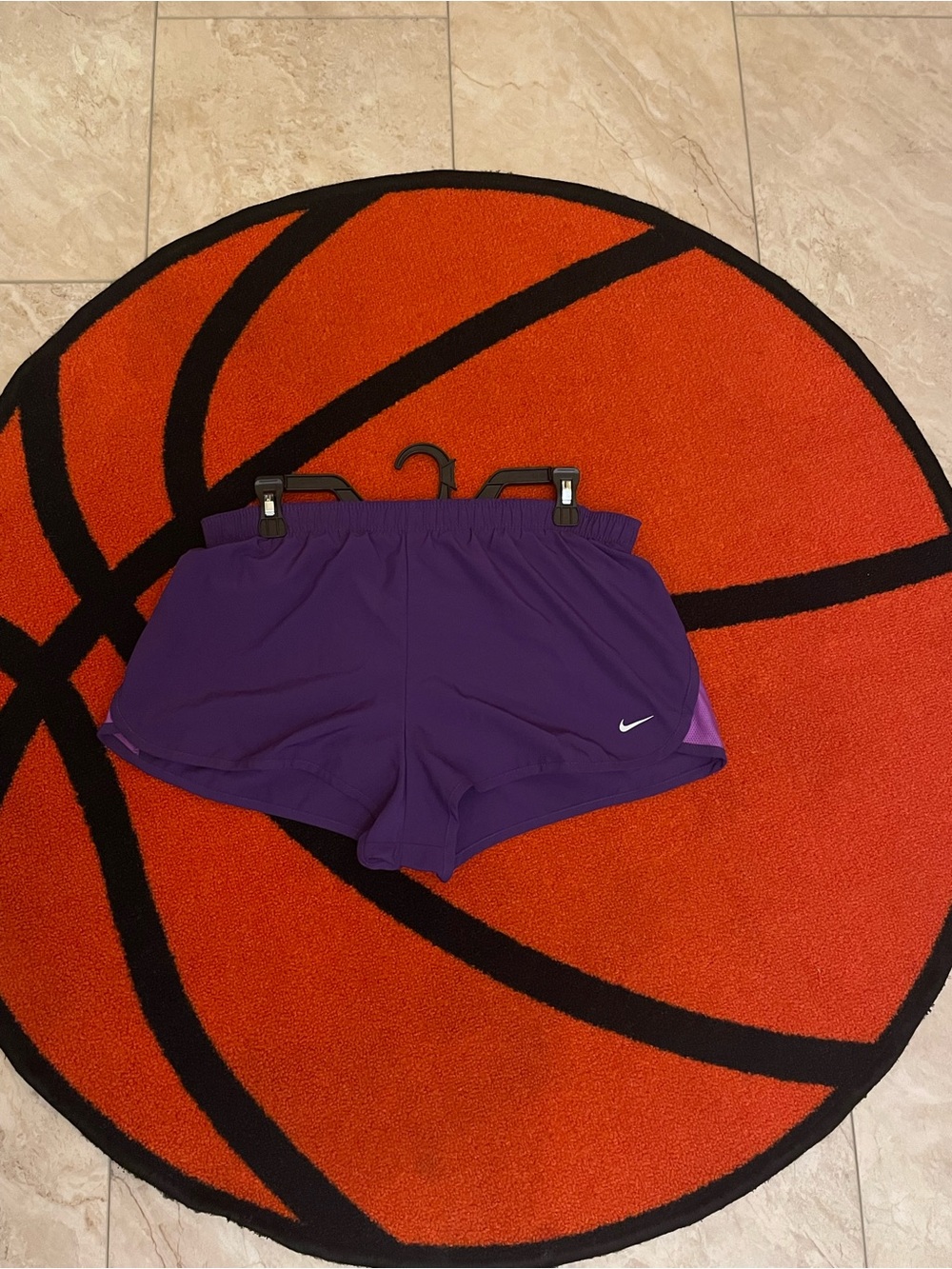 Nike Women’s Purple Athletic Shorts with Lilac Trim